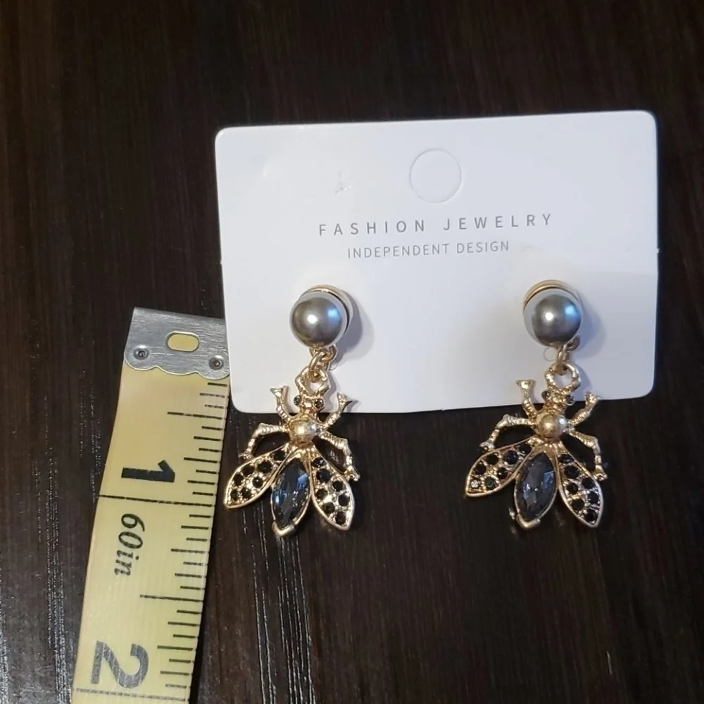 Animal crystal gypsy drop earring jewelry